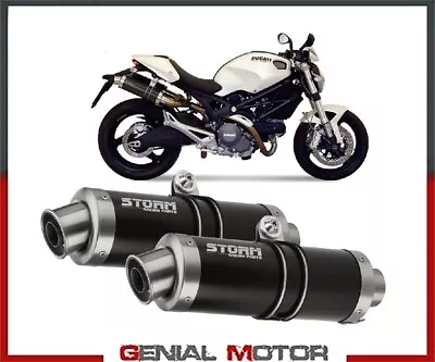 Exhaust Storm By Mivv Mufflers Gp Black Ducati Monster 696 2008 > 2014 • $394.57